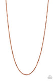 Jump Street - Copper Necklace – Paparazzi Accessories