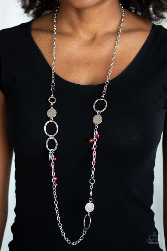 Unapologetic Flirt - Red Necklace - Paparazzi Accessories