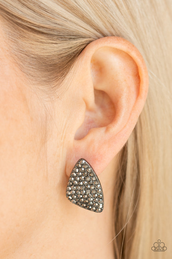 Supreme Sheen - Black Earrings – Paparazzi Accessories