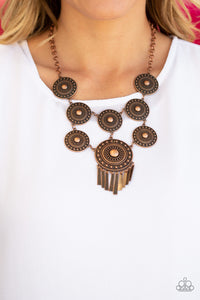 Modern Medalist - Copper Necklace – Paparazzi Accessories