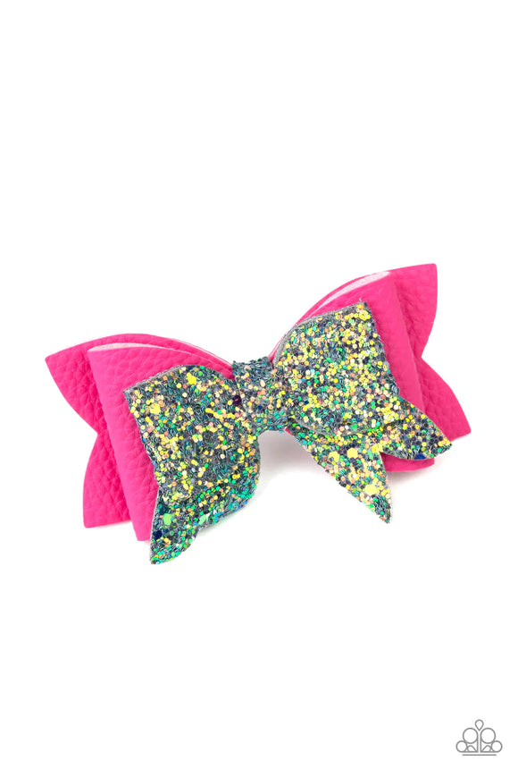 Sugary Sequins - Pink Hairclip – Paparazzi Accessories