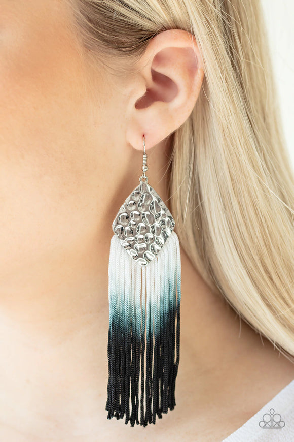 Dip In - Black Earrings – Paparazzi Accessories