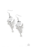 Elegantly Effervescent - White Earrings – Paparazzi Accessories