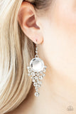 Elegantly Effervescent - White Earrings – Paparazzi Accessories