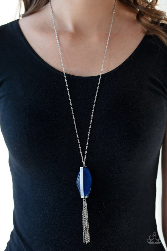 Tranquility Trend - Blue Necklace – Paparazzi Accessories