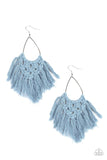 Oh MACRAME, Oh My - Blue Earrings – Paparazzi Accessories