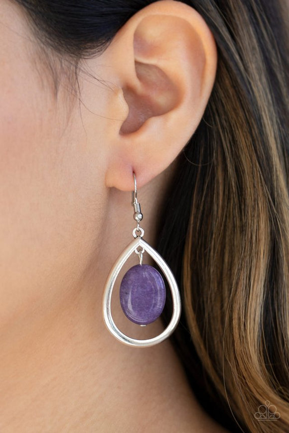 Seasonal Simplicity - Purple Earrings – Paparazzi Accessories