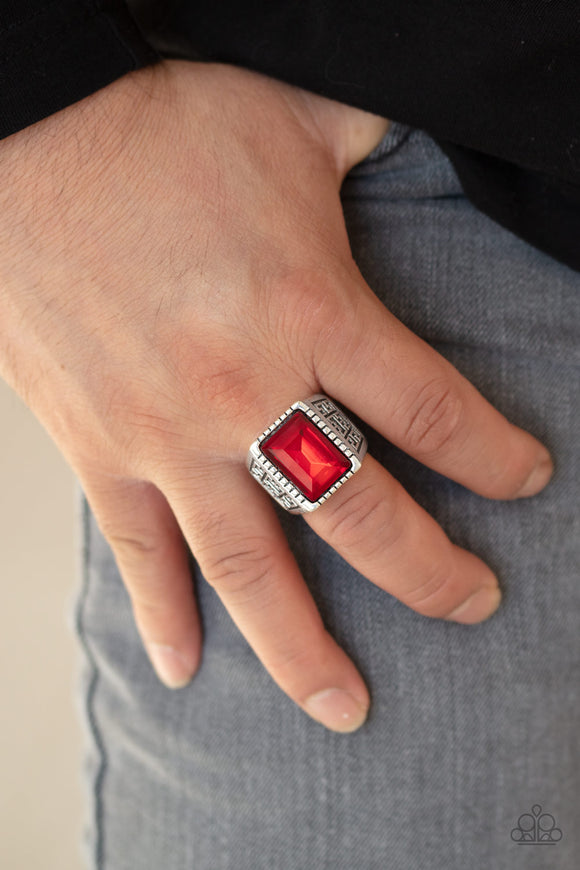 Winning Attitude - Red Ring – Paparazzi Accessories