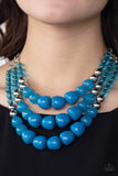 Forbidden Fruit - Blue Necklace – Paparazzi Accessories