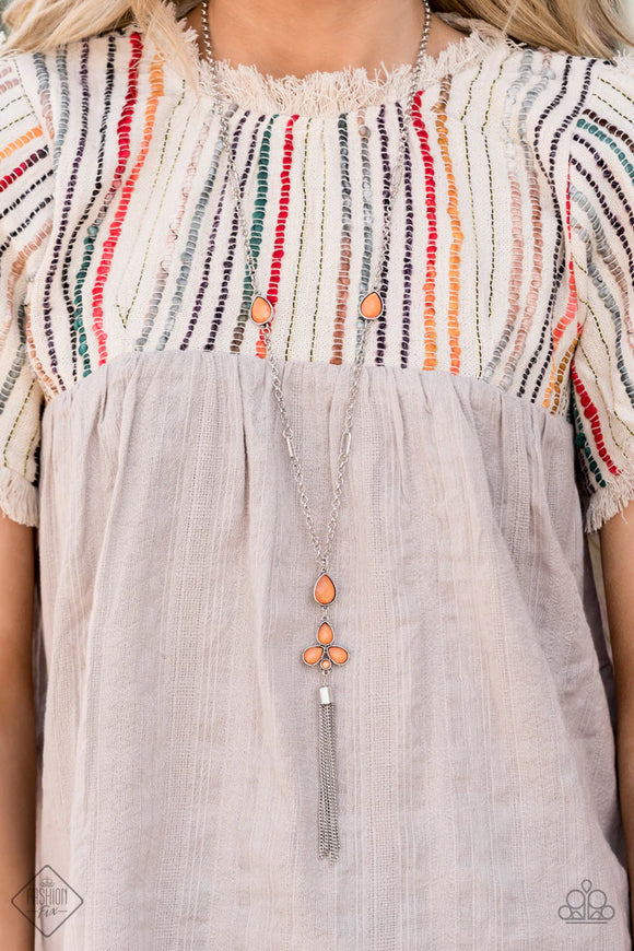 Eden Dew - Orange Necklace – Paparazzi Accessories