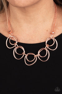Asymmetrical Adornment - Copper Necklace – Paparazzi Accessories