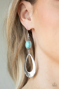 Badlands Baby - Blue Earrings – Paparazzi Accessories