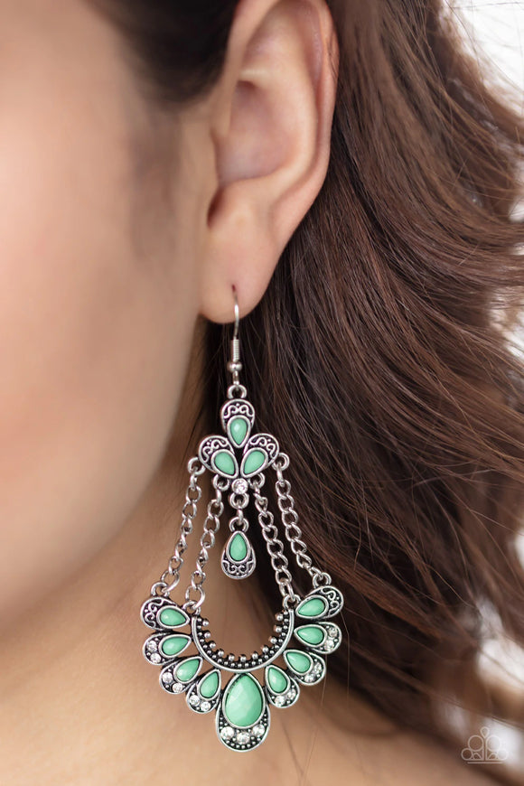 Unique Chic - Green Earrings – Paparazzi Accessories