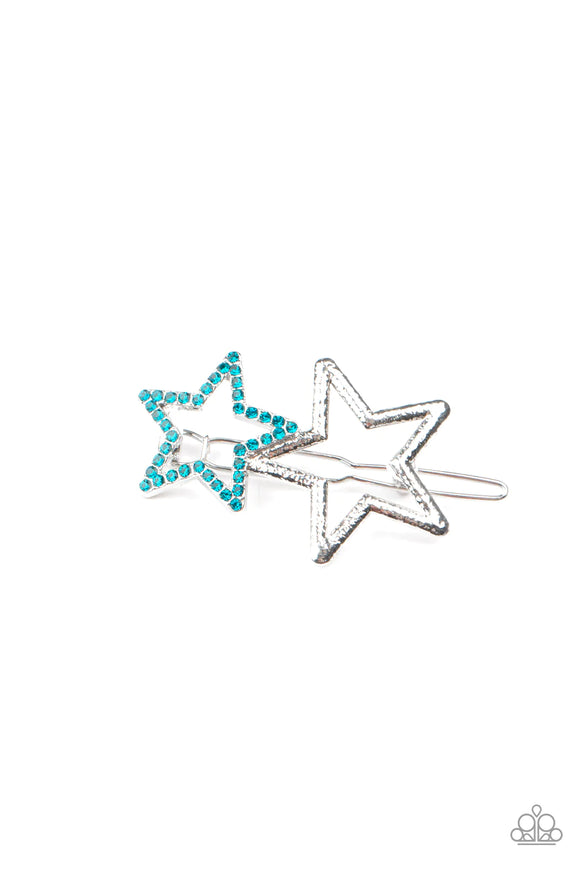 Lets Get This Party STAR-ted! - Blue Hairclip – Paparazzi Accessories