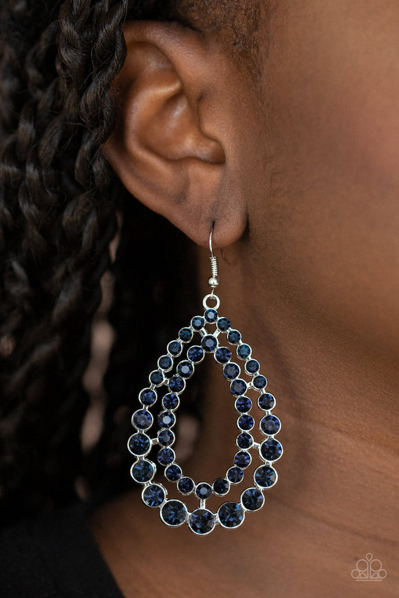 Glacial Glaze - Blue Earrings – Paparazzi Accessories