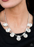 GLOW-Getter Glamour - White Necklace – Paparazzi Accessories