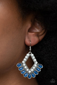 Just BEAM Happy - Blue Earrings – Paparazzi Accessories