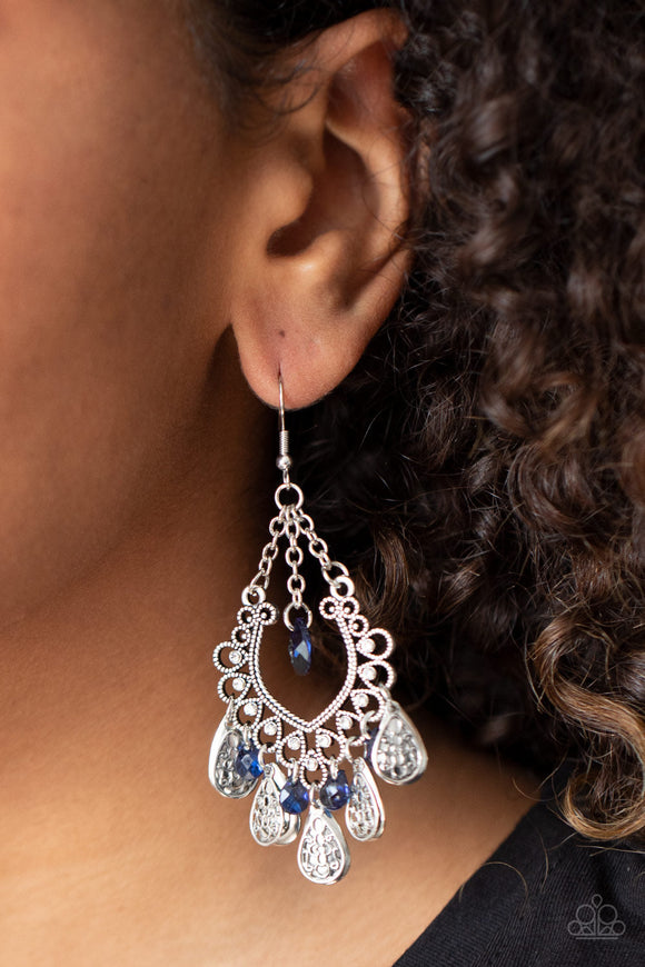 Musical Gardens - Blue Earrings – Paparazzi Accessories