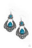 Rise and Roam - Blue Earrings – Paparazzi Accessories