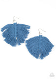 Macrame Mamba - Blue Earrings – Paparazzi Accessories