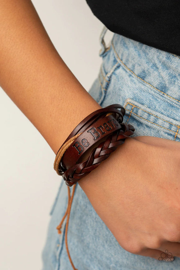 Brave Soul - Brown Bracelet – Paparazzi Accessories