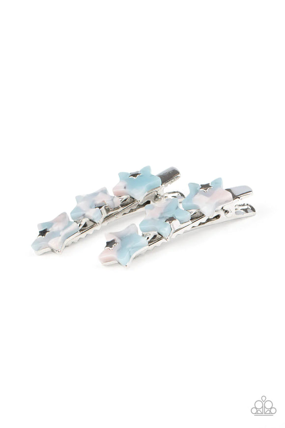 Brightest Star In The Sky - Blue Hairclip – Paparazzi Accessories