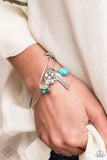 Simply Santa Fe May - Blue Turquoise Fashion Fix Complete Set - Paparazzi Accessories