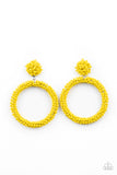 Bead All You Can BEAD - Yellow Earrings – Paparazzi Accessories
