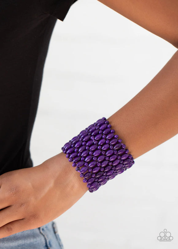 Way Down In Kokomo - Purple Bracelet – Paparazzi Accessories