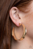 Fearlessly Flared - Gold Earrings – Paparazzi Accessories