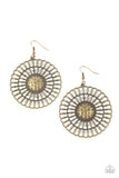 Rustic Groves - Brass Earrings – Paparazzi Accessories