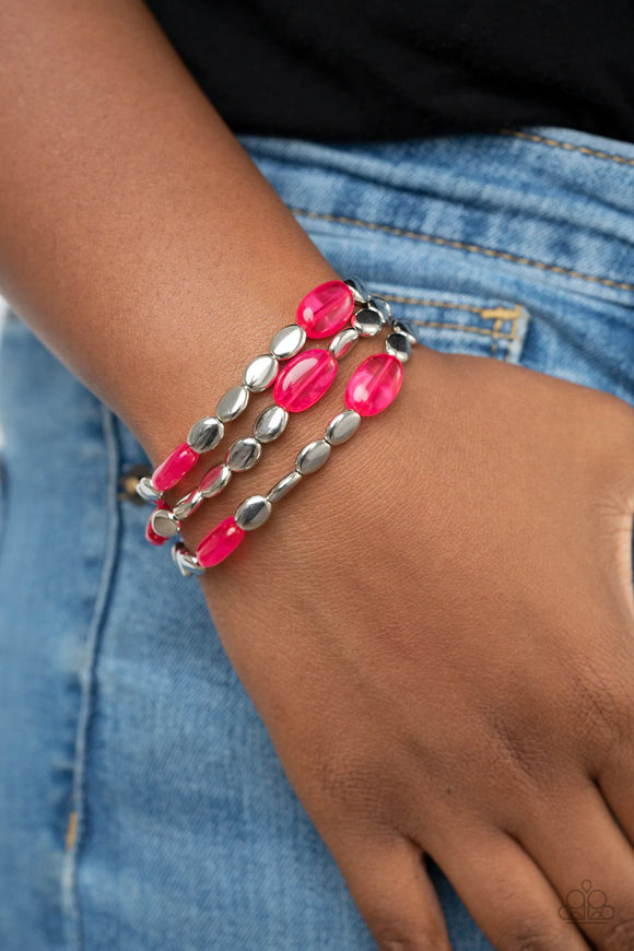 Sorry to Burst Your BAUBLE - Pink Bracelet – Paparazzi Accessories