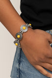 Flirty Finery - Yellow Bracelet – Paparazzi Accessories