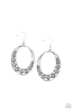 Crescent Cove - Silver  Earrings – Paparazzi Accessories