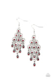 Chandelier Cameo - Red Earrings – Paparazzi Accessories
