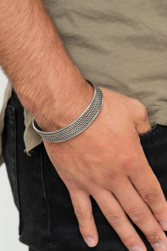 Risk-Taking Texture - Silver Bracelet – Paparazzi Accessories