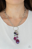 Lay Down Your CHARMS - Purple  Necklace – Paparazzi Accessories