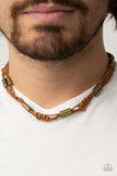 Offshore Drifter - Brown  Necklace – Paparazzi Accessories