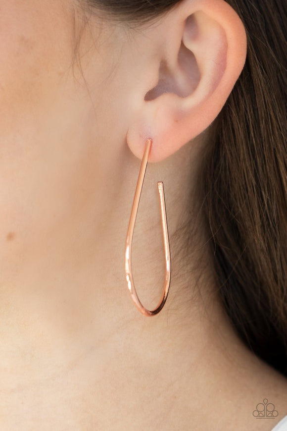 City Curves - Copper Earrings – Paparazzi Accessories