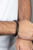 Homespun Comfort - Black Bracelet – Paparazzi Accessories
