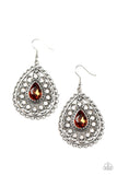 Eat, Drink, and BEAM Merry - Brown Earrings - Paparazzi Accessories