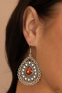 Eat, Drink, and BEAM Merry - Brown Earrings - Paparazzi Accessories
