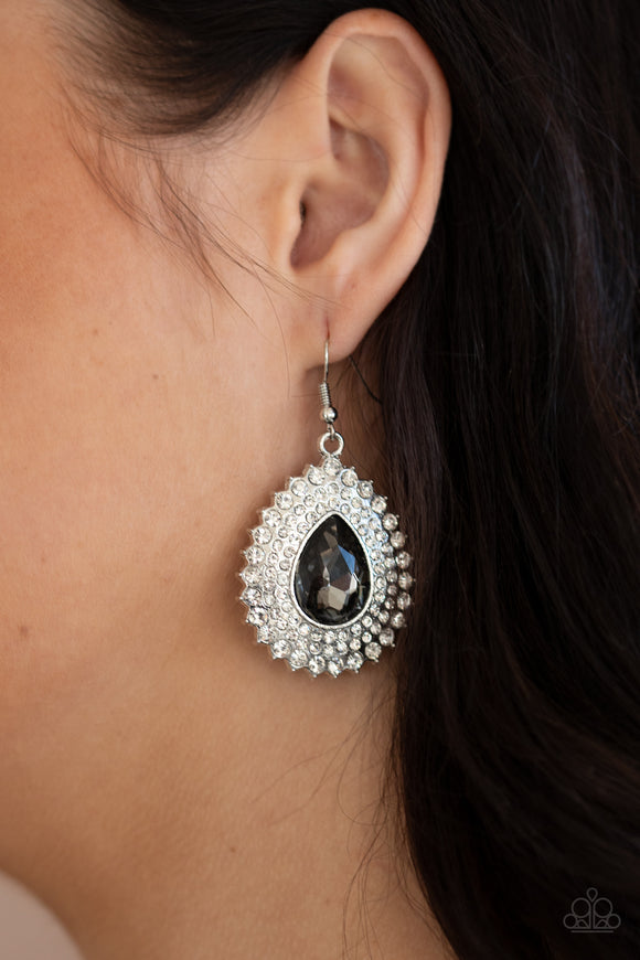 Exquisitely Explosive - Silver Earrings - Paparazzi Accessories