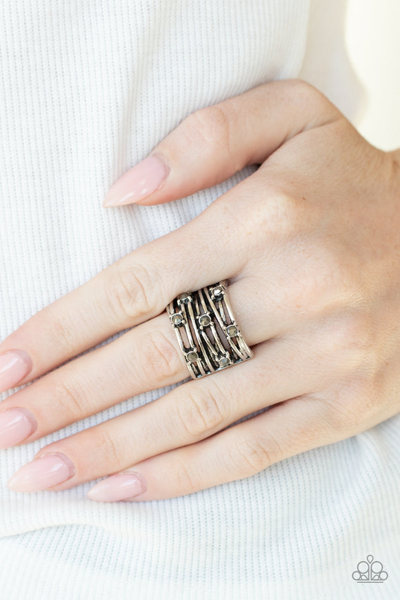 Revved Up Radiance - Silver Ring – Paparazzi Accessories