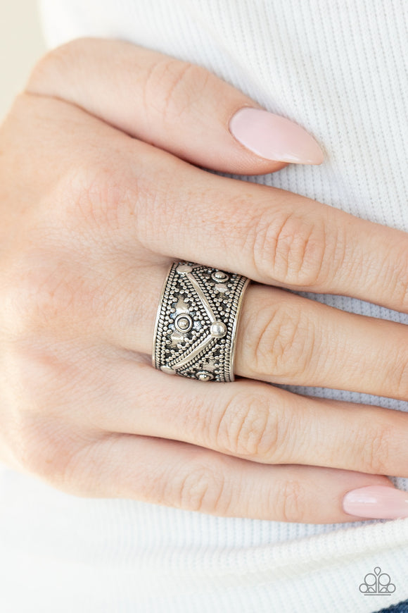 Primal Patterns - Silver Ring – Paparazzi Accessories