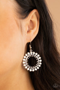 Radiating Radiance - Silver Earrings – Paparazzi Accessories