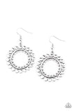 Radiating Radiance - Silver Earrings – Paparazzi Accessories