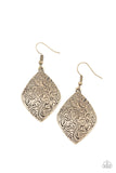 Flauntable Florals - Brass Earrings – Paparazzi Accessories