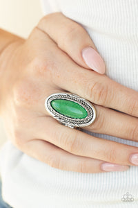Primal Instincts - Green Ring – Paparazzi Accessories