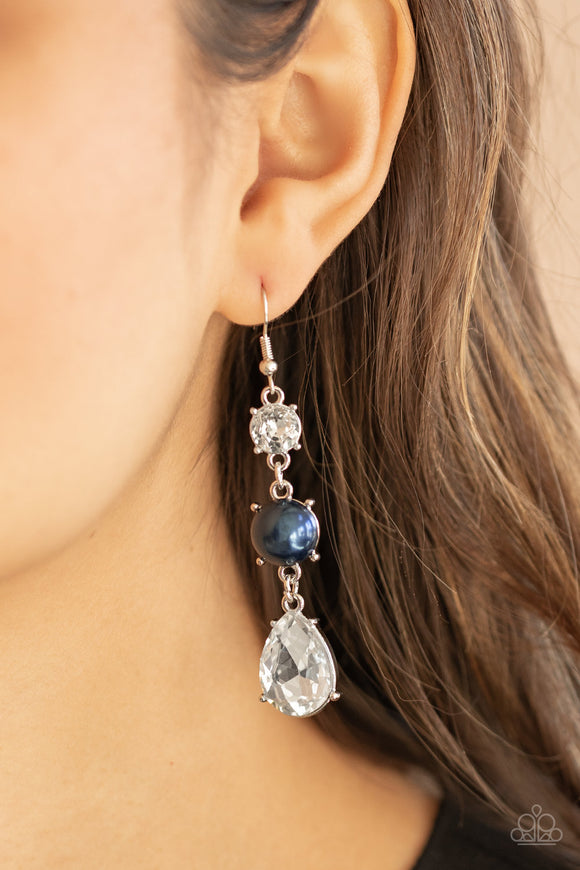 Unpredictable Shimmer - Blue Earrings – Paparazzi Accessories